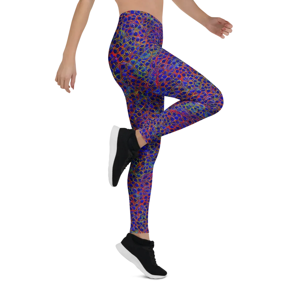 Sonic Mosaic on Leggings — Right