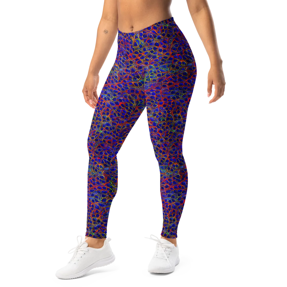 Sonic Mosaic on Leggings — Left Front