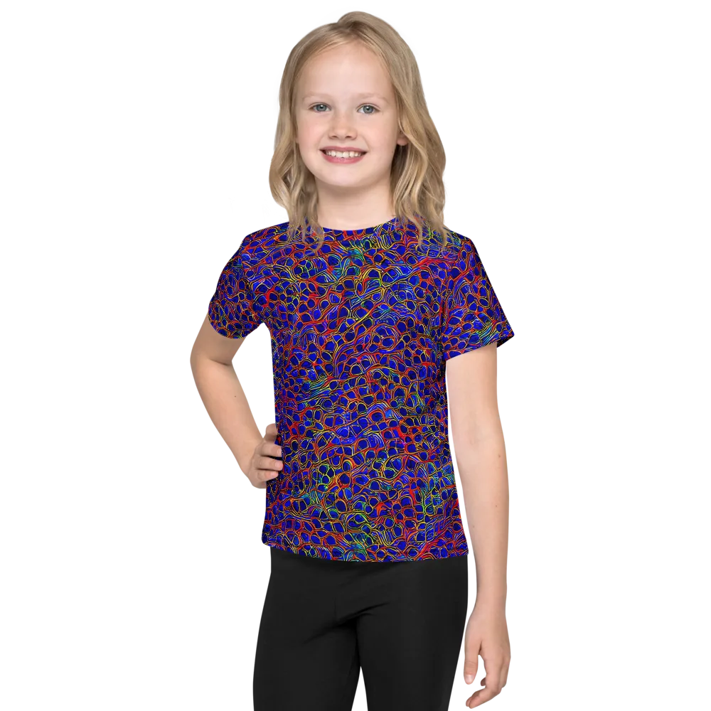 Sonic Mosaic on Kids Crew Neck T-Shirt — Front