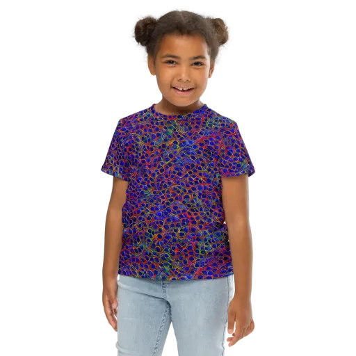 Sonic Mosaic on a Kids Crew Neck T-Shirt