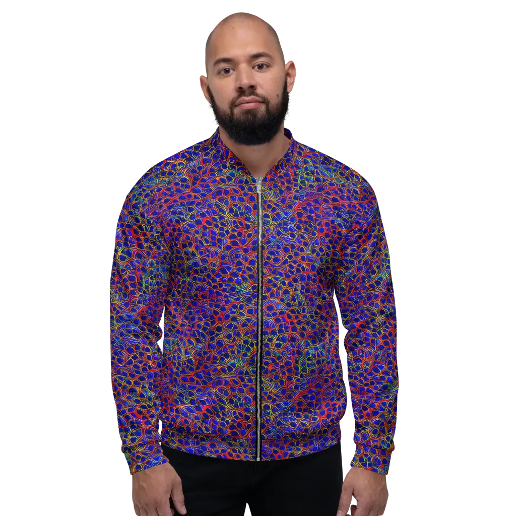 Sonic Mosaic on Bomber Jacket — Front