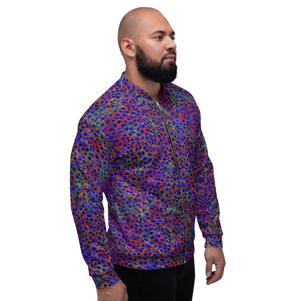 Sonic Mosaic on Bomber Jacket — Right