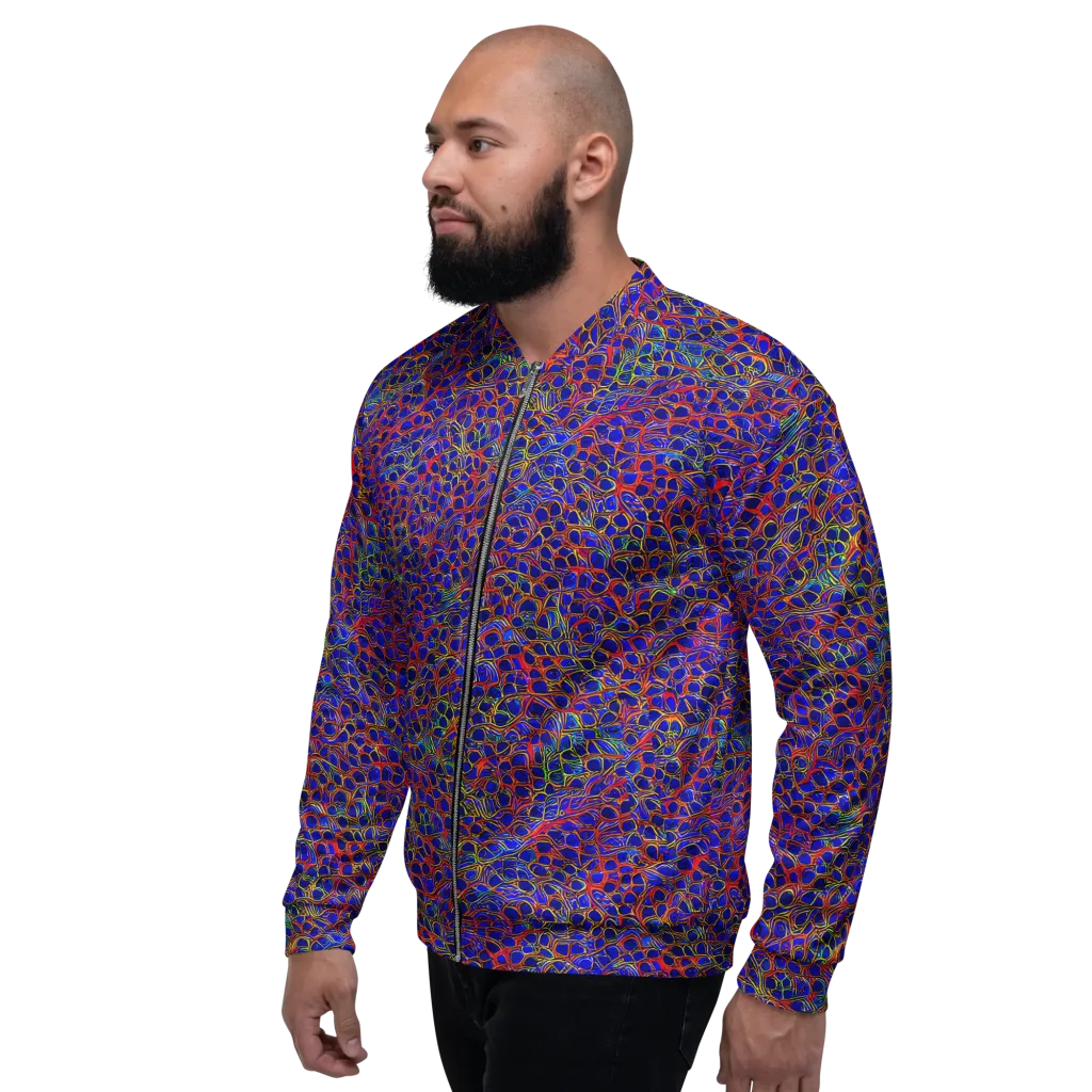 Sonic Mosaic on Bomber Jacket — Left