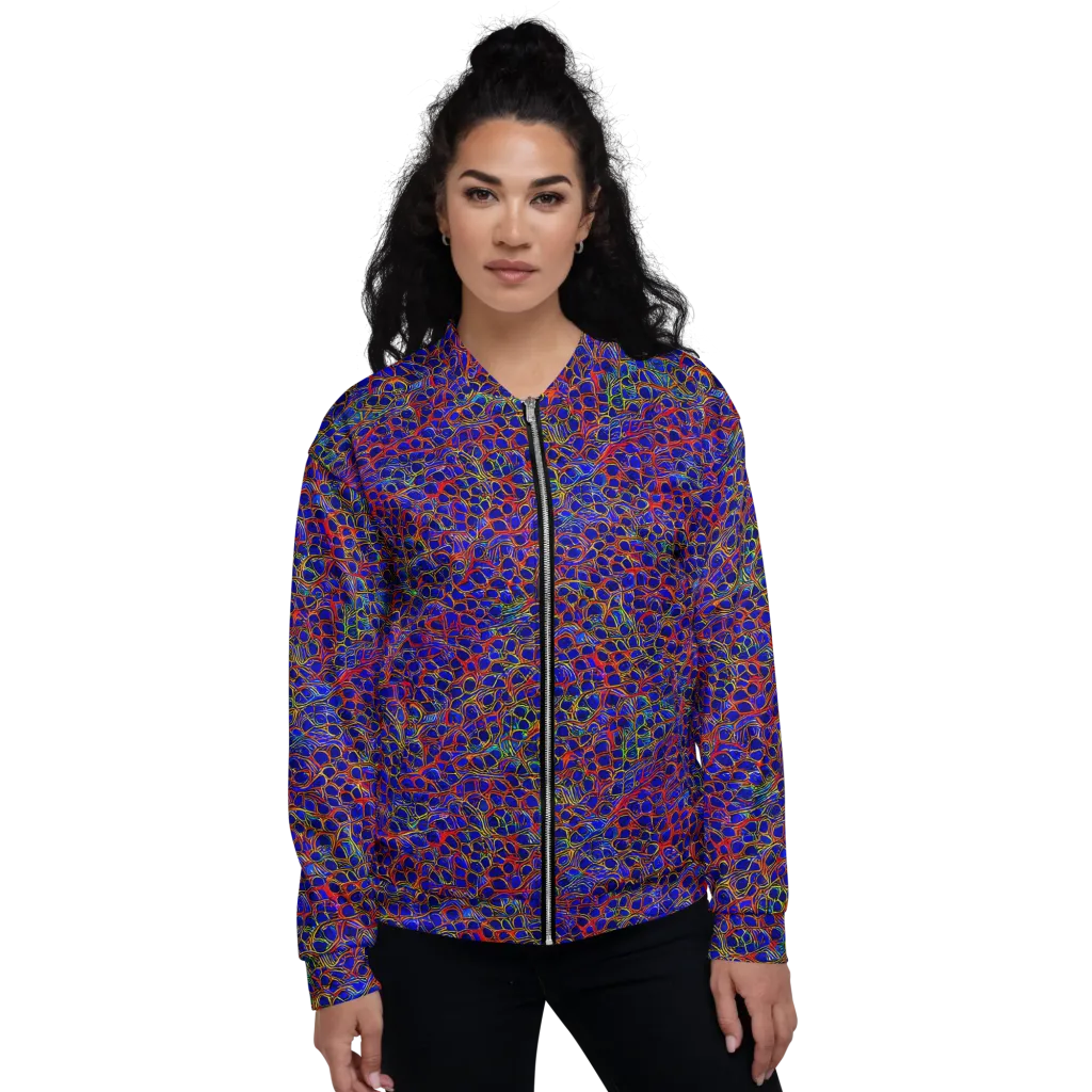 Sonic Mosaic on Bomber Jacket — Front
