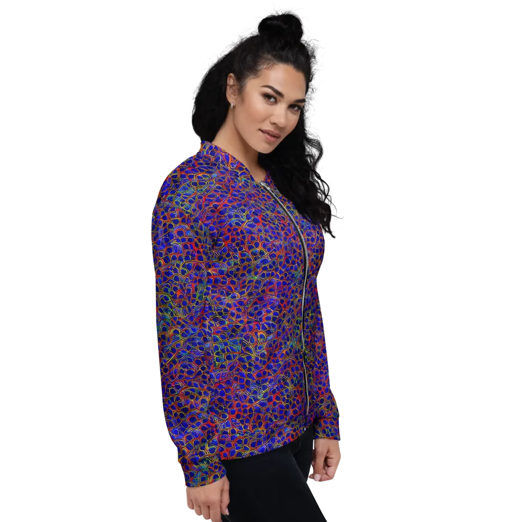 Sonic Mosaic on Bomber Jacket — Right