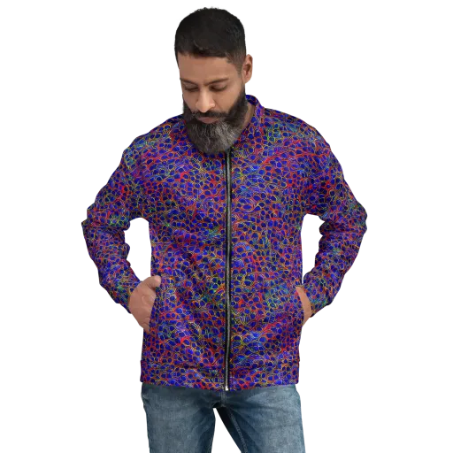 Sonic Mosaic on a Bomber Jacket