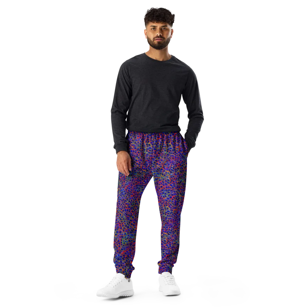 Sonic Mosaic on Men's Joggers — Front