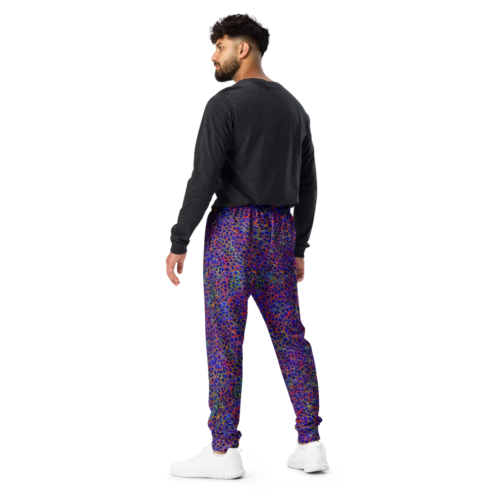 Sonic Mosaic on Men's Joggers — Back