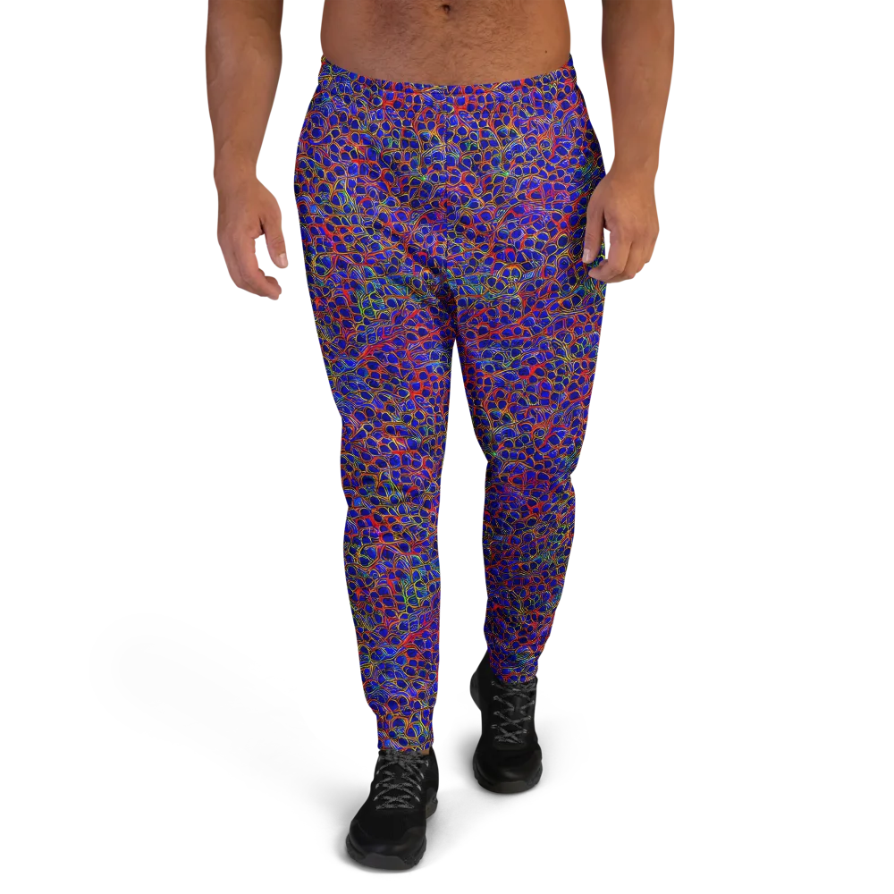 Sonic Mosaic on Men's Joggers — Front