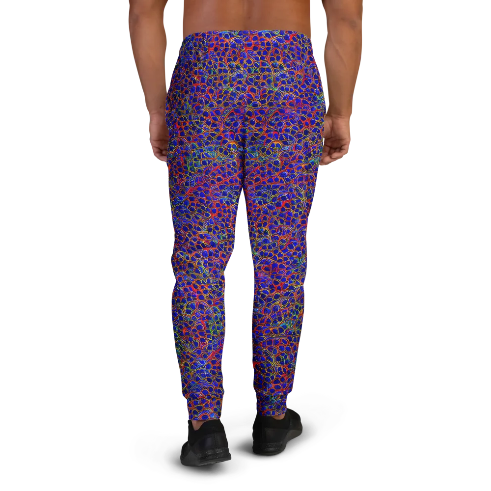 Sonic Mosaic on Men's Joggers — Back