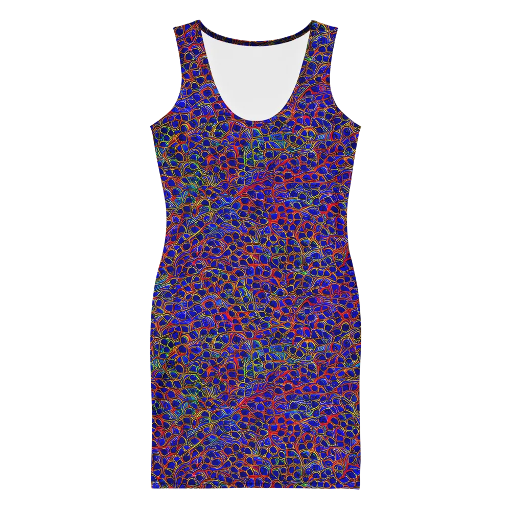 Sonic Mosaic on Bodycon Dress — Front
