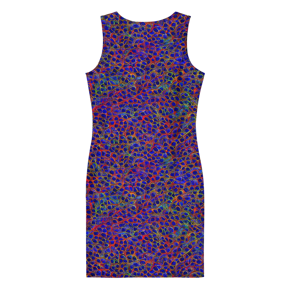 Sonic Mosaic on Bodycon Dress — Back