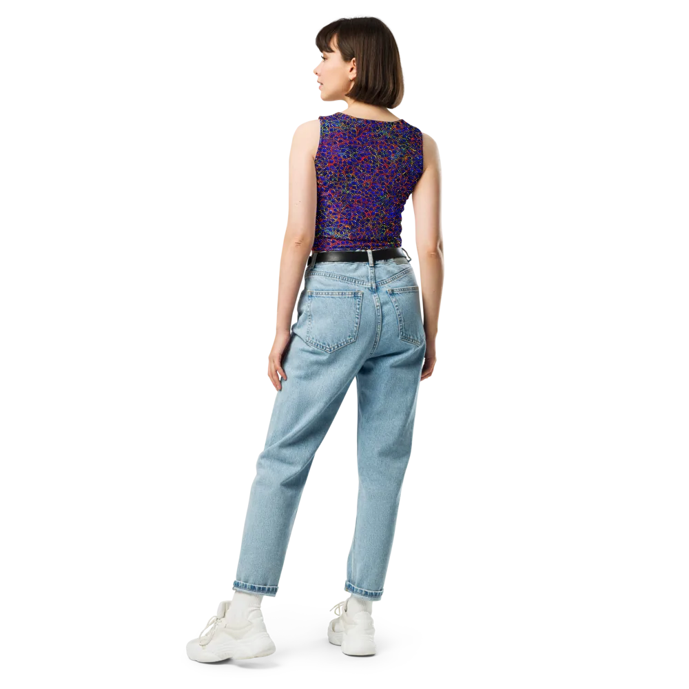 Sonic Mosaic on Crop Top — Back