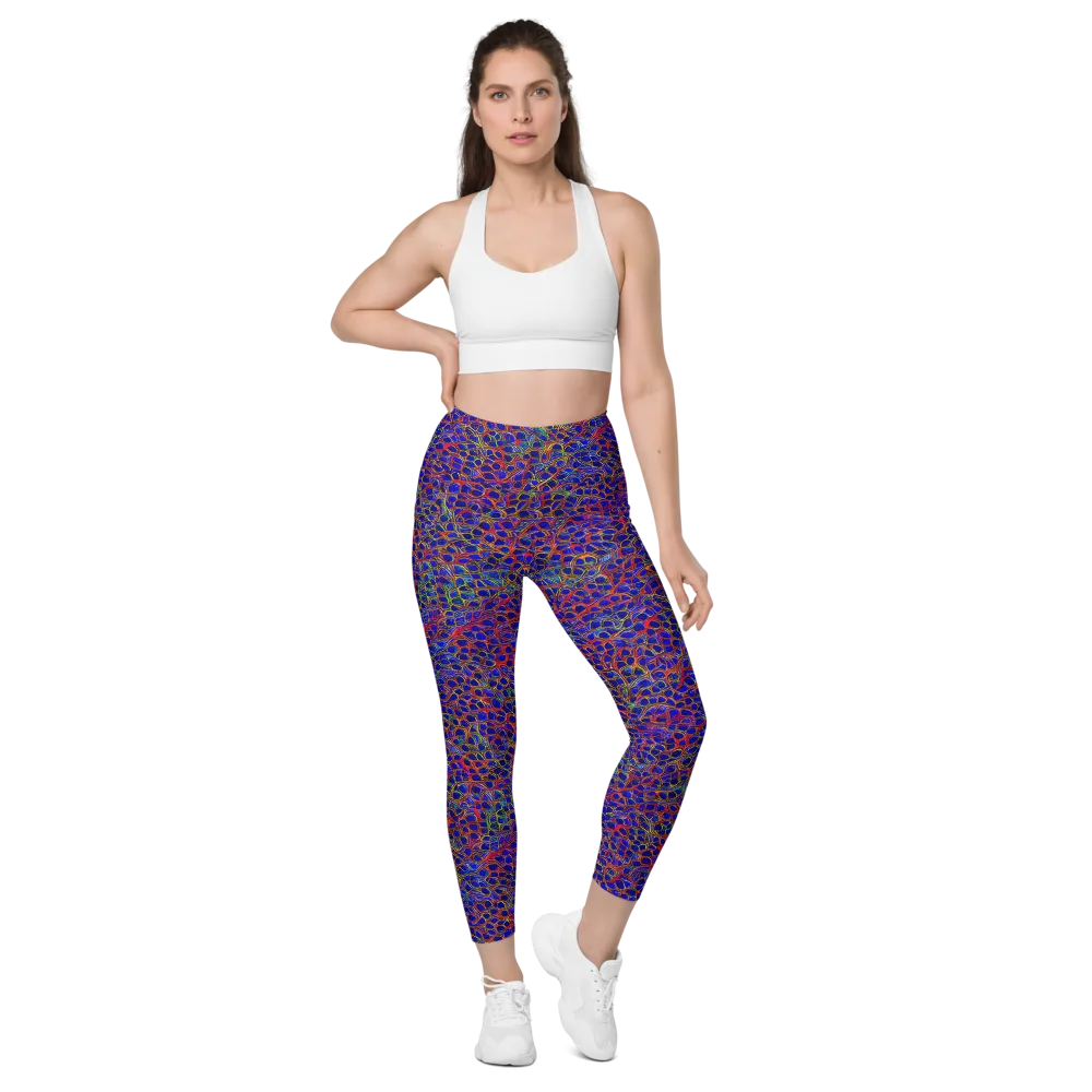Sonic Mosaic on Leggings with Pockets — Front