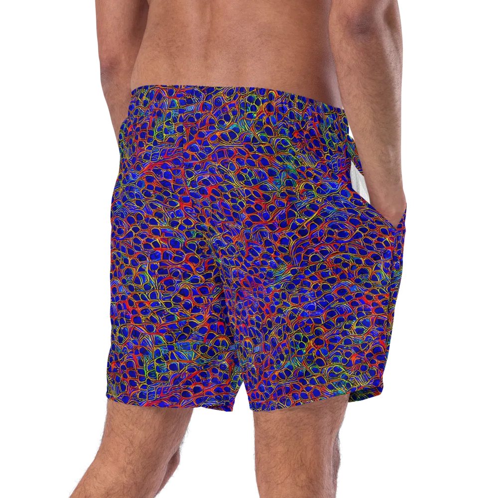 Sonic Mosaic on Swim Trunks — Right Back