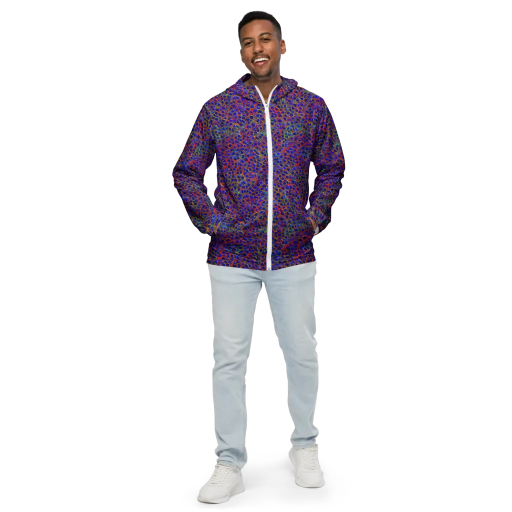 Sonic Mosaic on Men's Windbreaker — Front