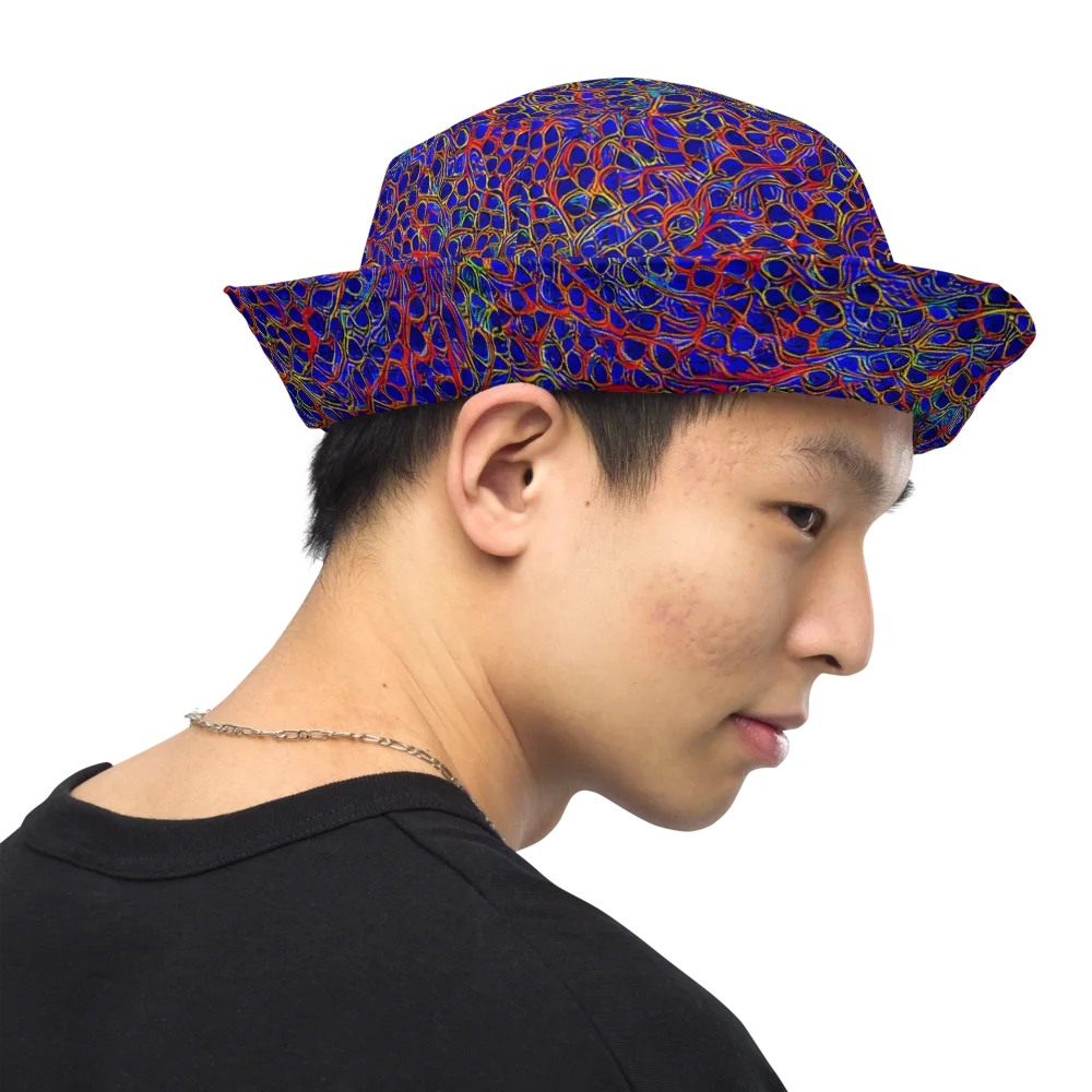 Sonic Mosaic on Reversible Bucket Hat — Right Outside
