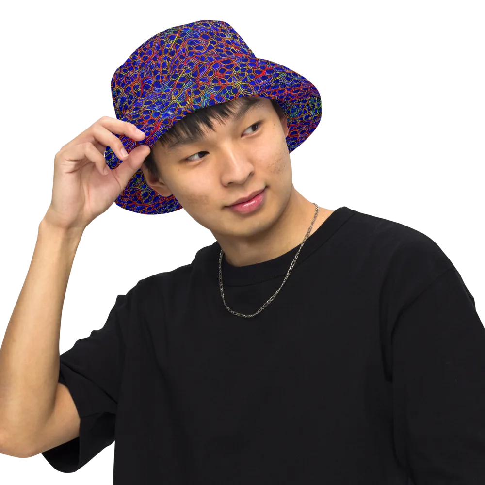Sonic Mosaic on Reversible Bucket Hat — Front Inside