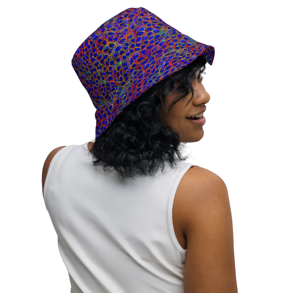 Sonic Mosaic on Reversible Bucket Hat — Right Outside