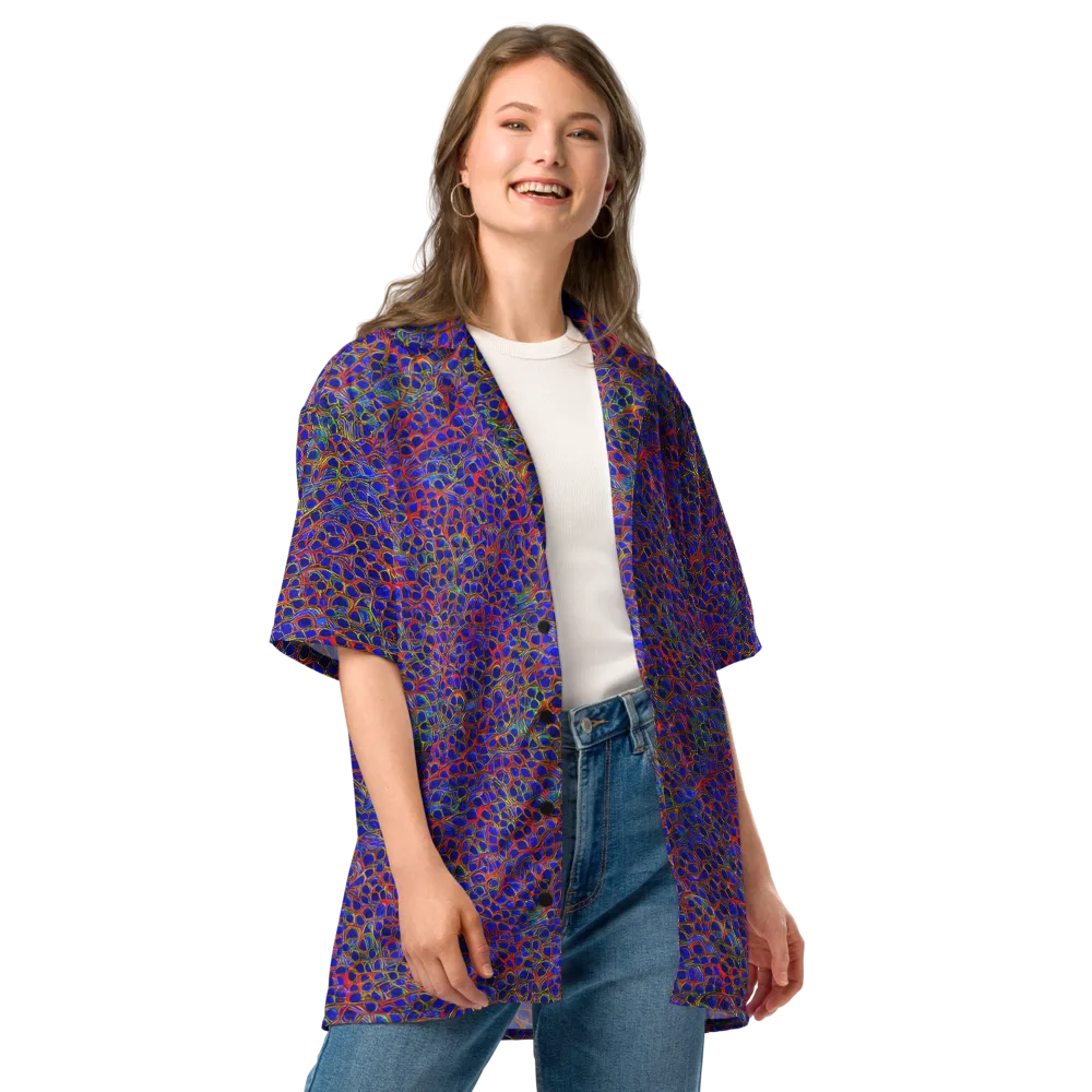 Sonic Mosaic on Button Shirt — Front