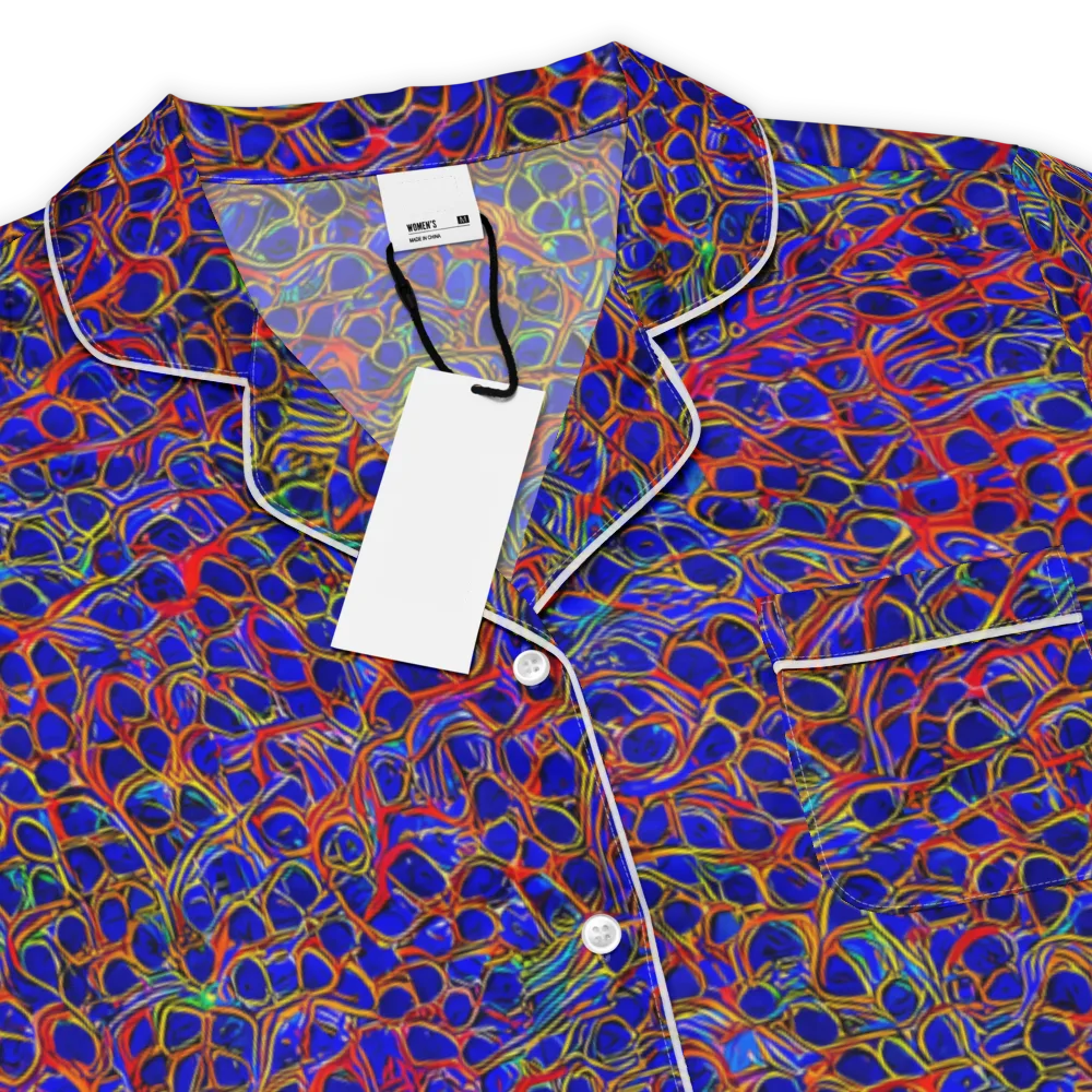 Sonic Mosaic on Women's Short Sleeve Pajama Top — Product details