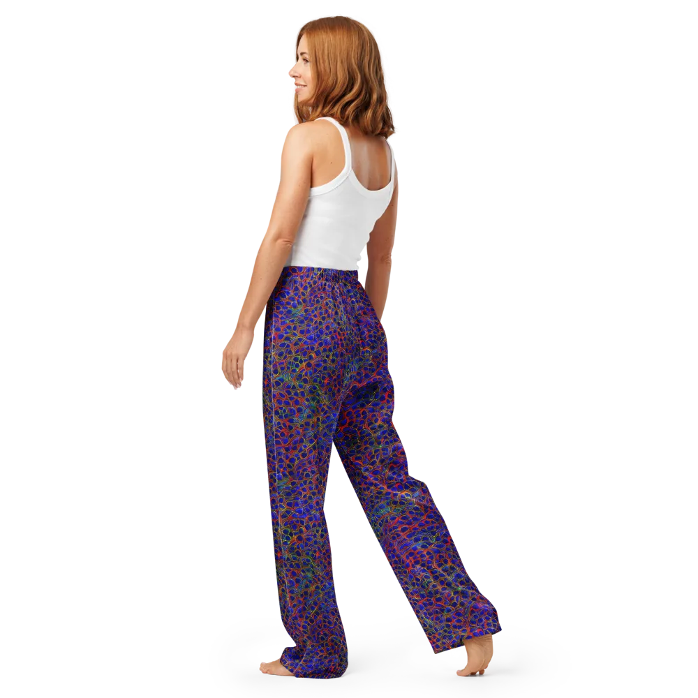 Sonic Mosaic on Women's Pajama Pants — Back