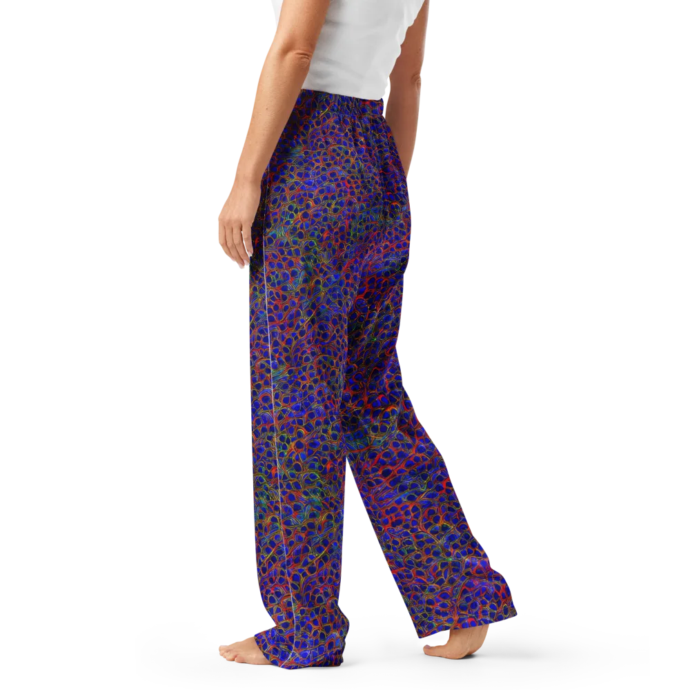 Sonic Mosaic on Women's Pajama Pants — Left