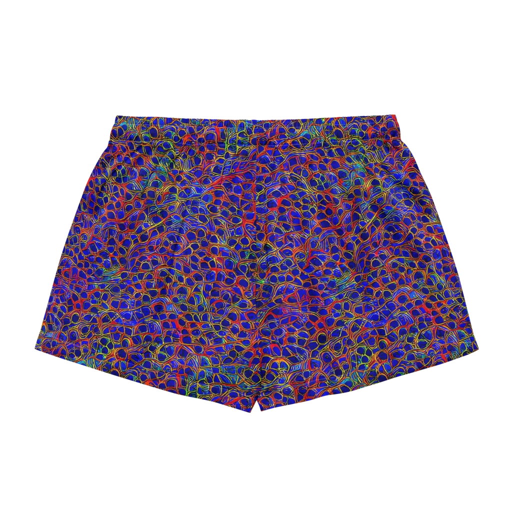 Sonic Mosaic on Women's Pajama Shorts — Back