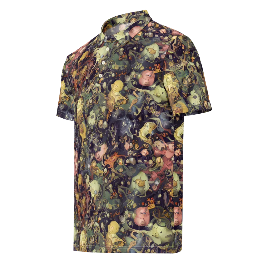 Gloom Garden on Men's Slim Fit Polo Shirt — Left Front
