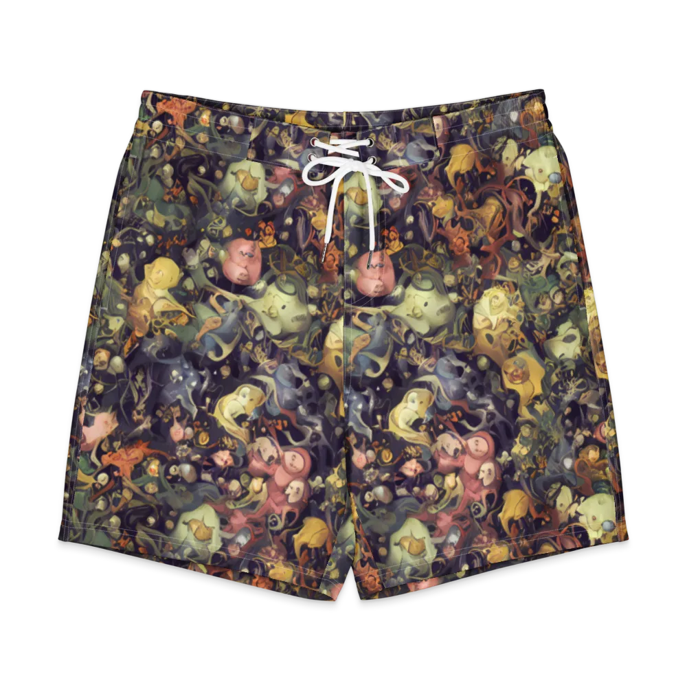 Gloom Garden on Men's Board Shorts — Front