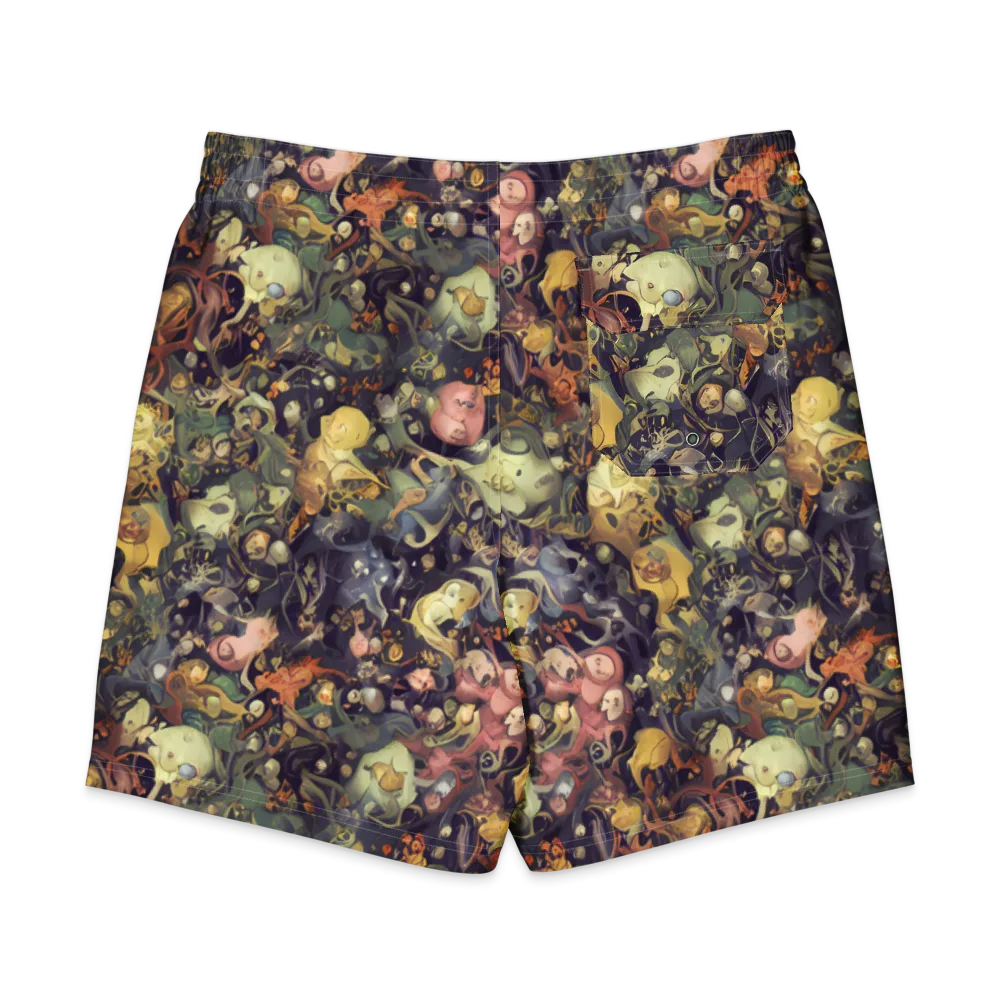 Gloom Garden on Men's Board Shorts — Back