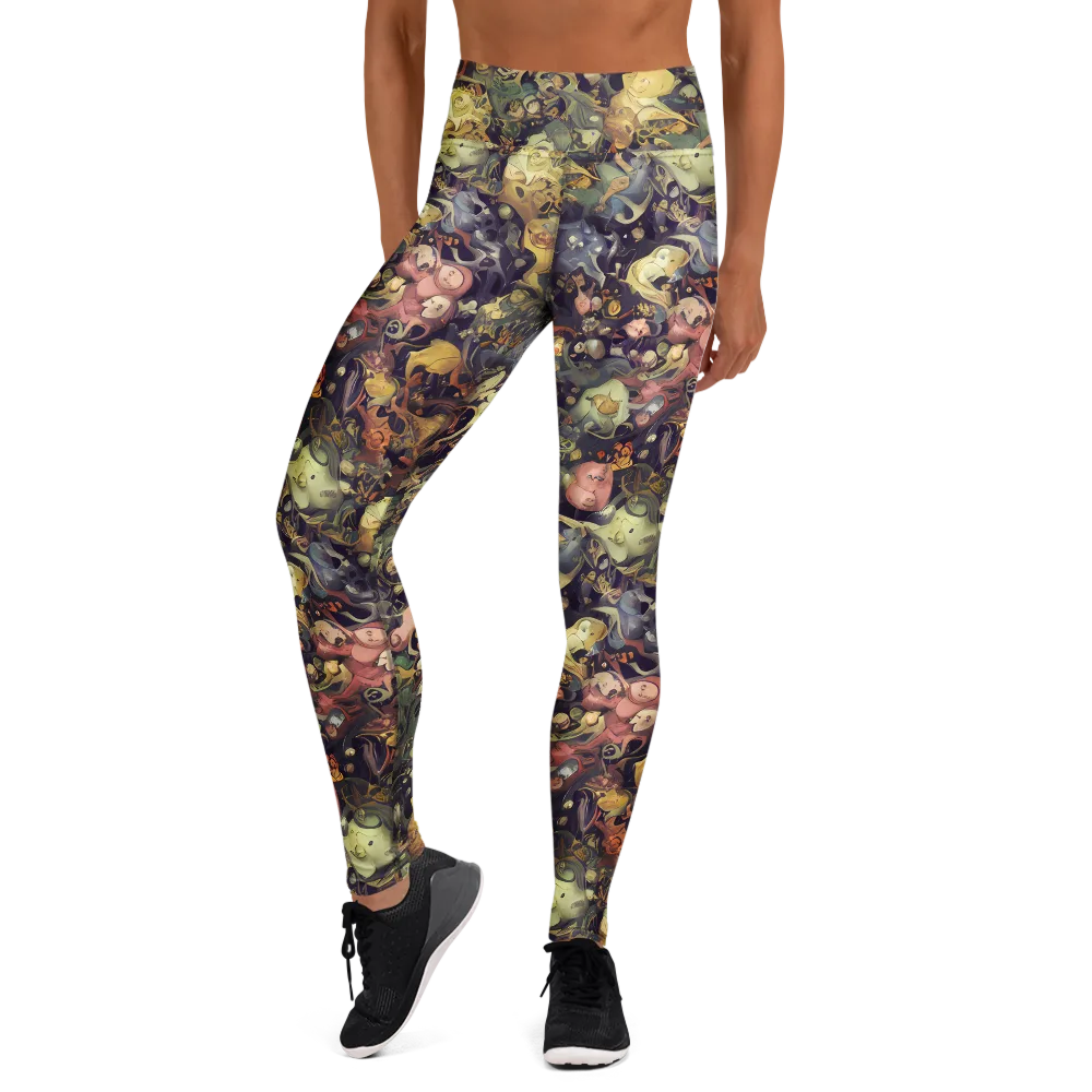Gloom Garden on Yoga Leggings — Front