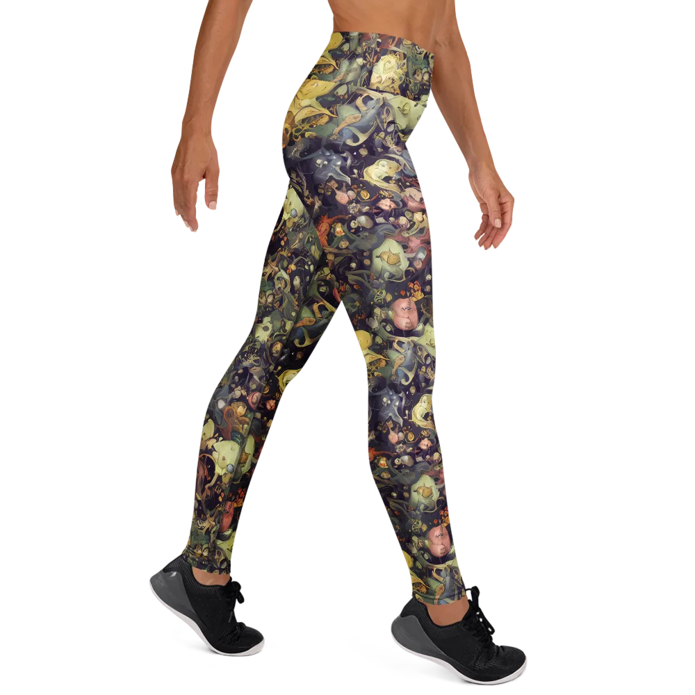 Gloom Garden on Yoga Leggings — Right