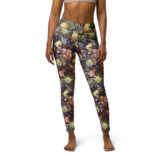 Gloom Garden on a Yoga Leggings