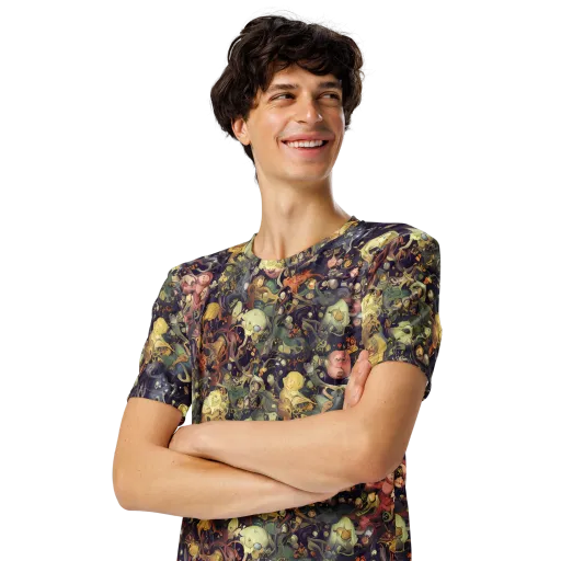 Gloom Garden on a Men's Crew Neck T-Shirt