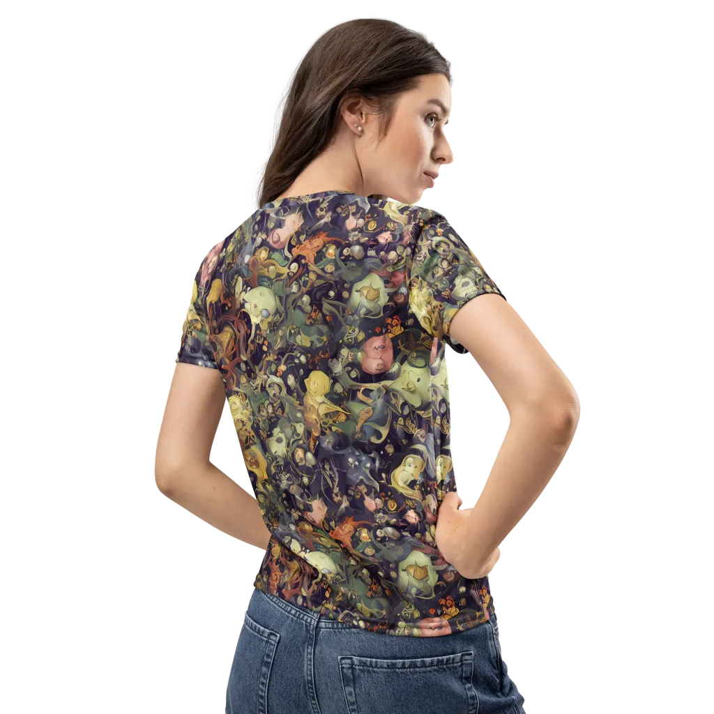 Gloom Garden on Women's Crew Neck T-Shirt — Back