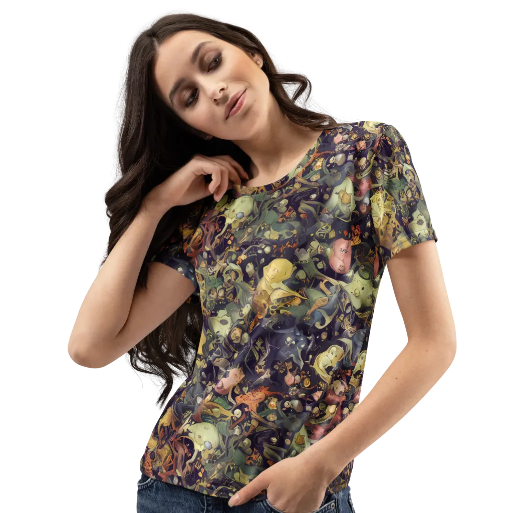 Gloom Garden on Women's Crew Neck T-Shirt — Left Front