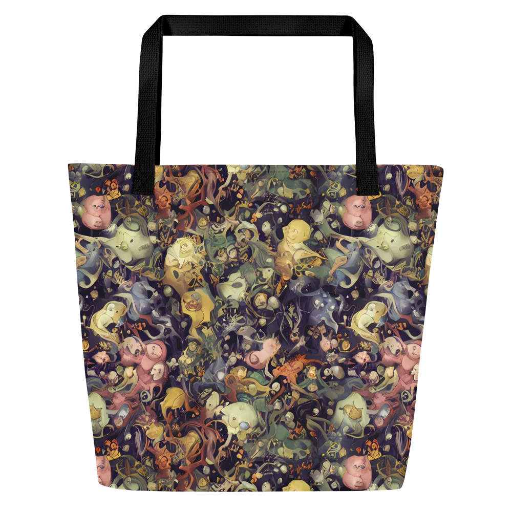 Gloom Garden on Large Tote Bag W/ Pocket — Front