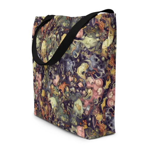 Gloom Garden on a Large Tote Bag W/ Pocket