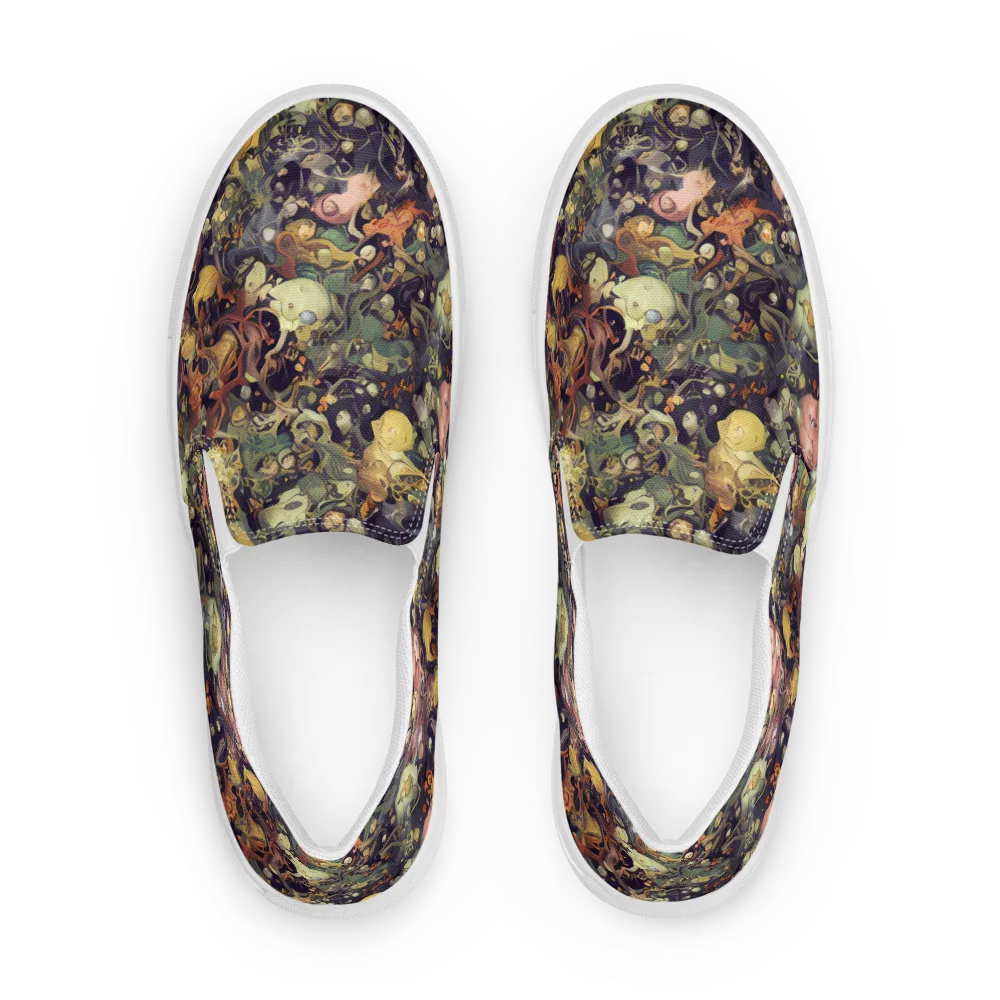 Gloom Garden on Women's Slip-On Canvas Shoes — Front