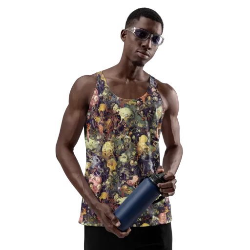 Gloom Garden on a Men's Tank Top