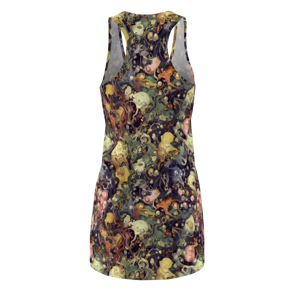 Gloom Garden on Racerback Dress — Back