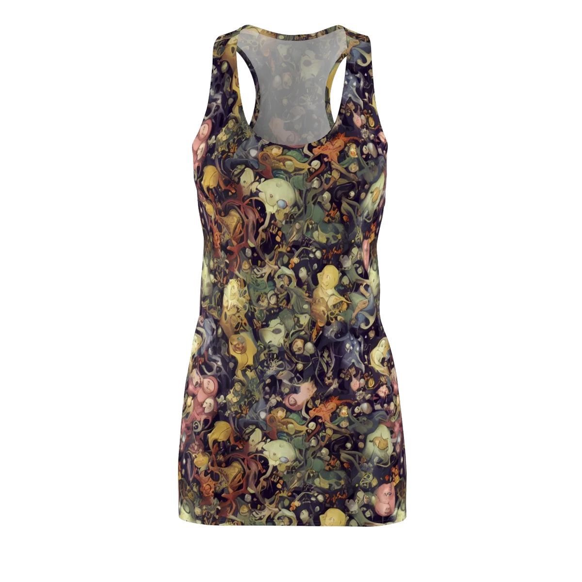 Gloom Garden on Racerback Dress — Front