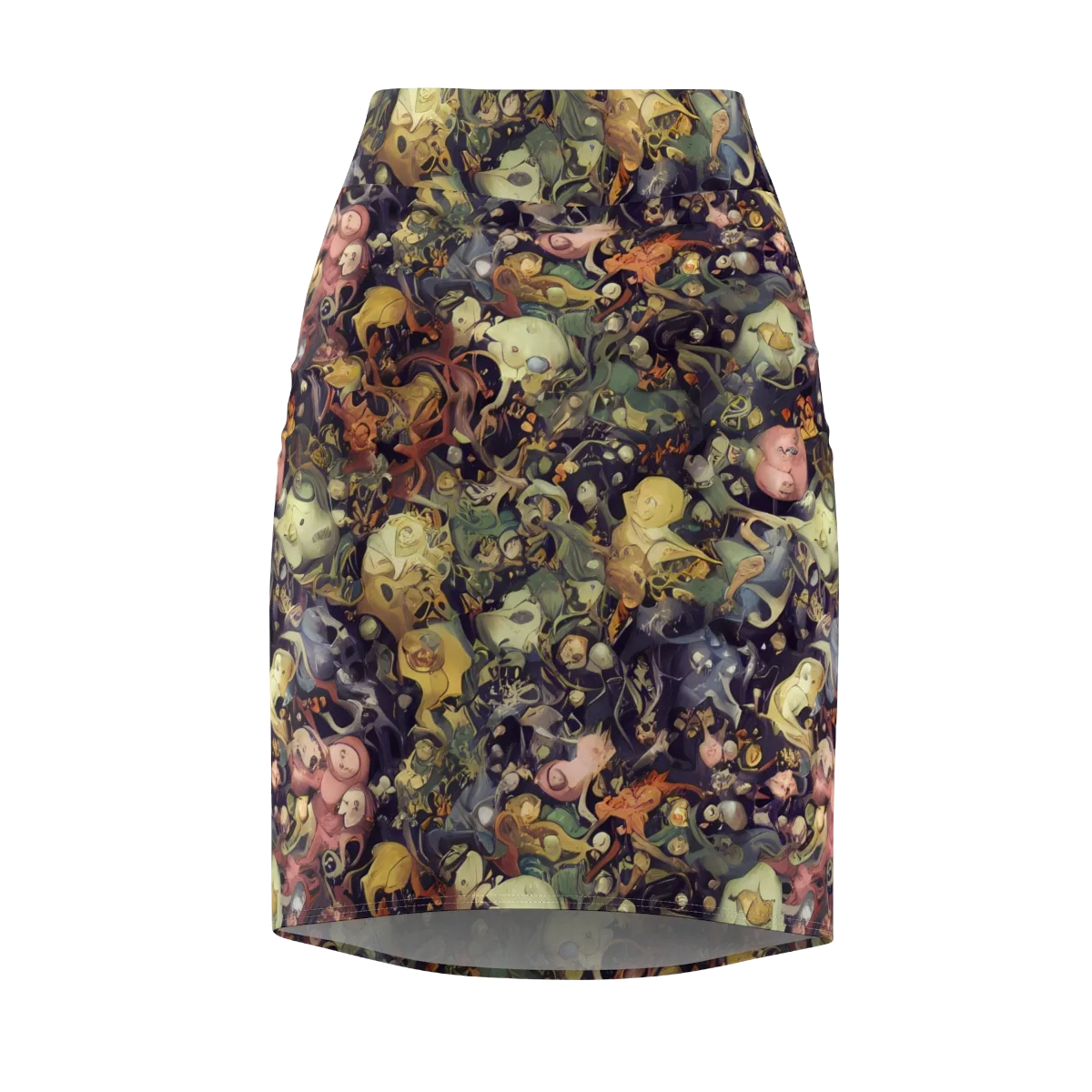 Gloom Garden on Pencil Skirt — Front