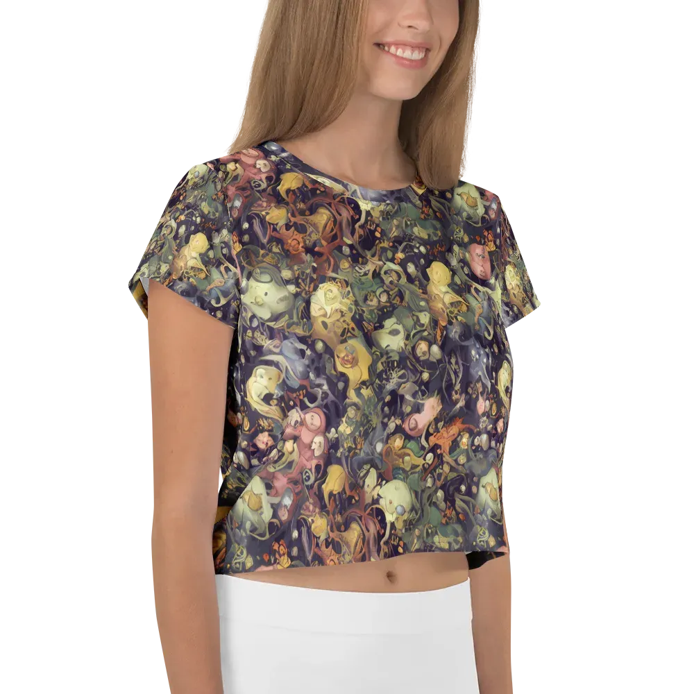 Gloom Garden on Crop Tee — Right