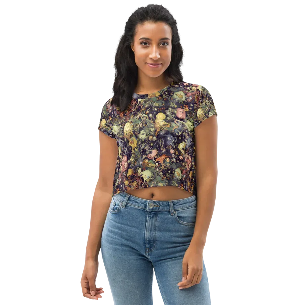Gloom Garden on Crop Tee — Front