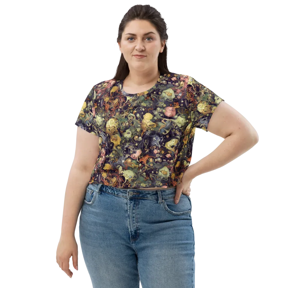Gloom Garden on Crop Tee — Front