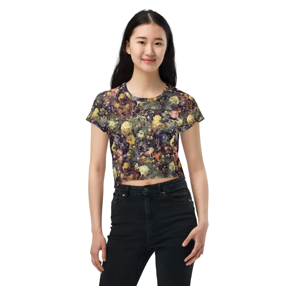 Gloom Garden on Crop Tee — Front