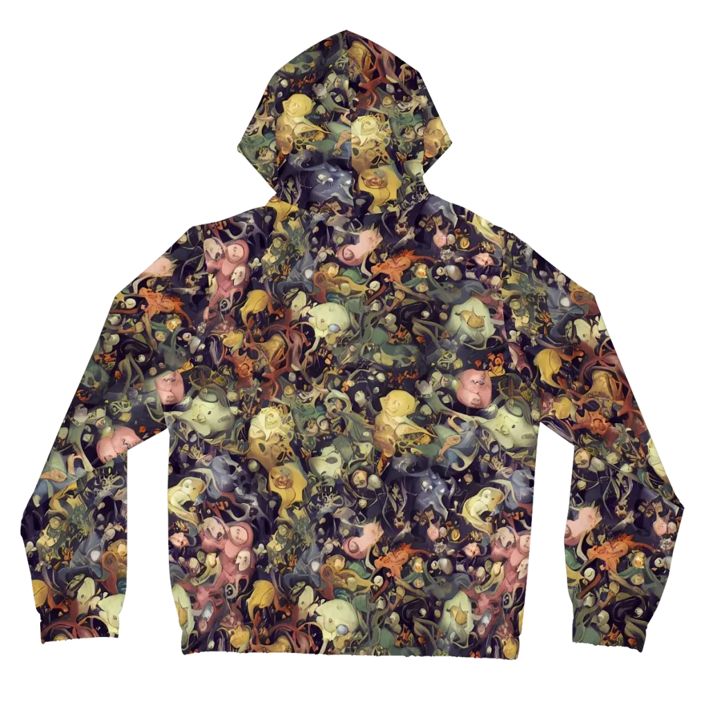 Gloom Garden on Women's Full-Zip Hoodie — Back