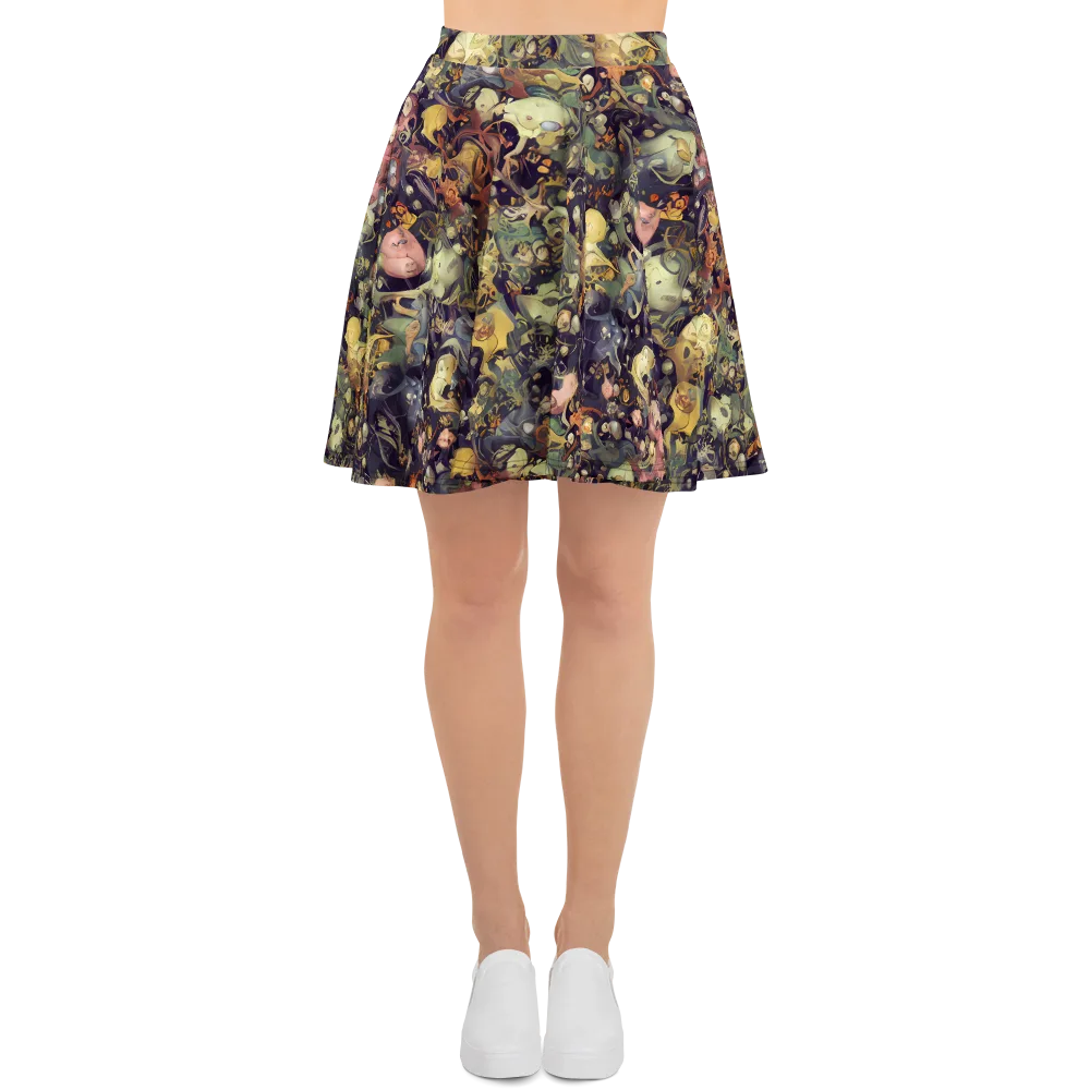 Gloom Garden on Skater Skirt — Front